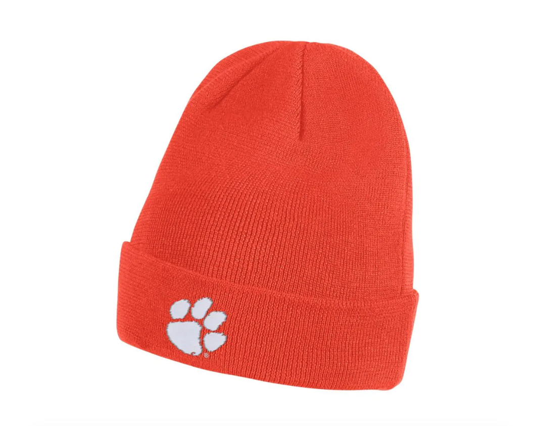 Nike Clemson Tigers Nike Orange Sideline Cuffed Beanie Knit