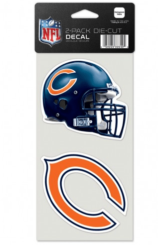 Chicago Bears 2 Pack 4"X4" Perfect Cut Decal By Wincraft