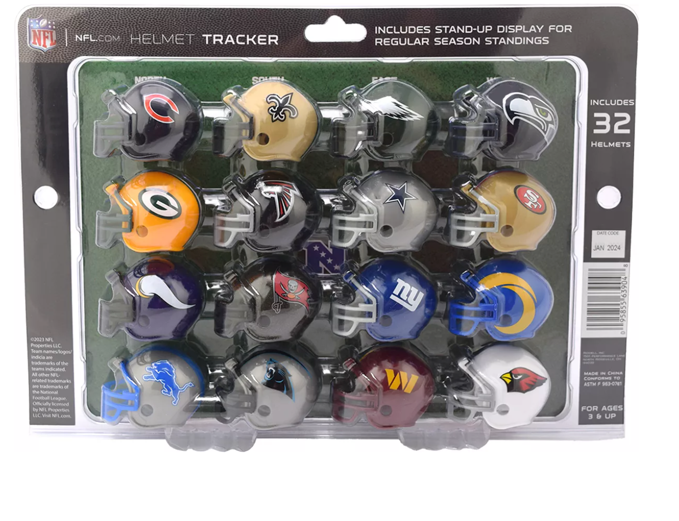 32 Piece NFL Helmet Tracker Set By Riddell