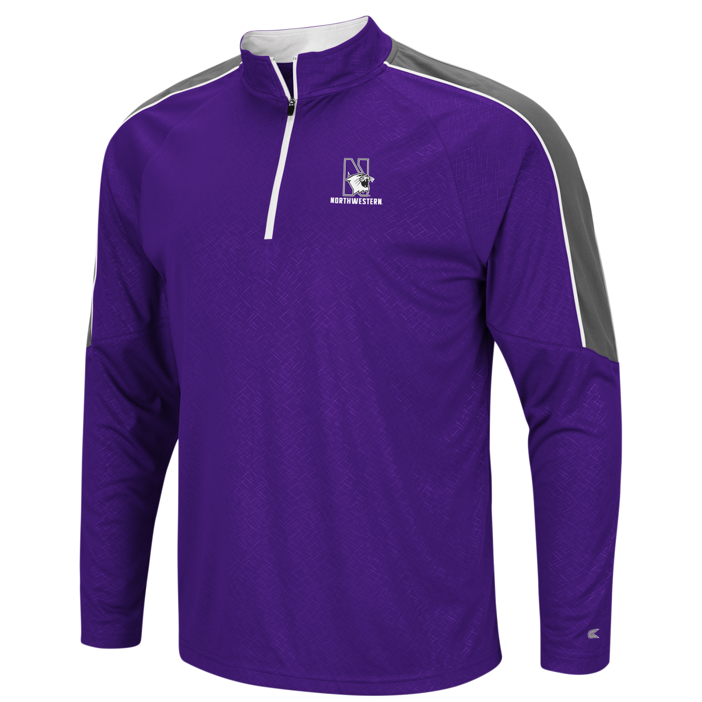 Men's NCAA Northwestern Wildcats Performance 1/4 Zip Windshirt By Colosseum Athletics