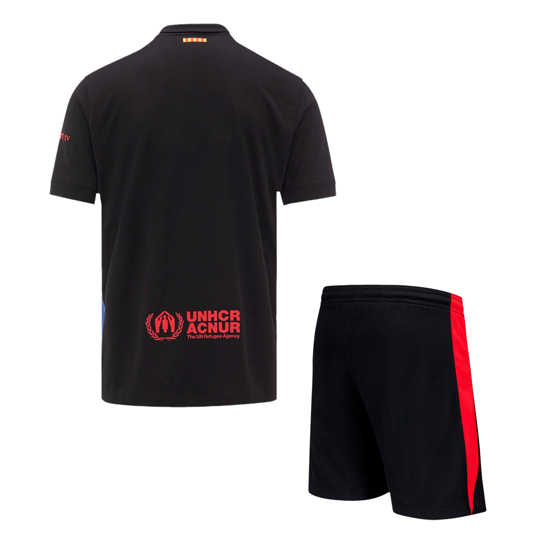 Barcelona Away Football Shirt Kit(Jersey+Shorts) 2024/25