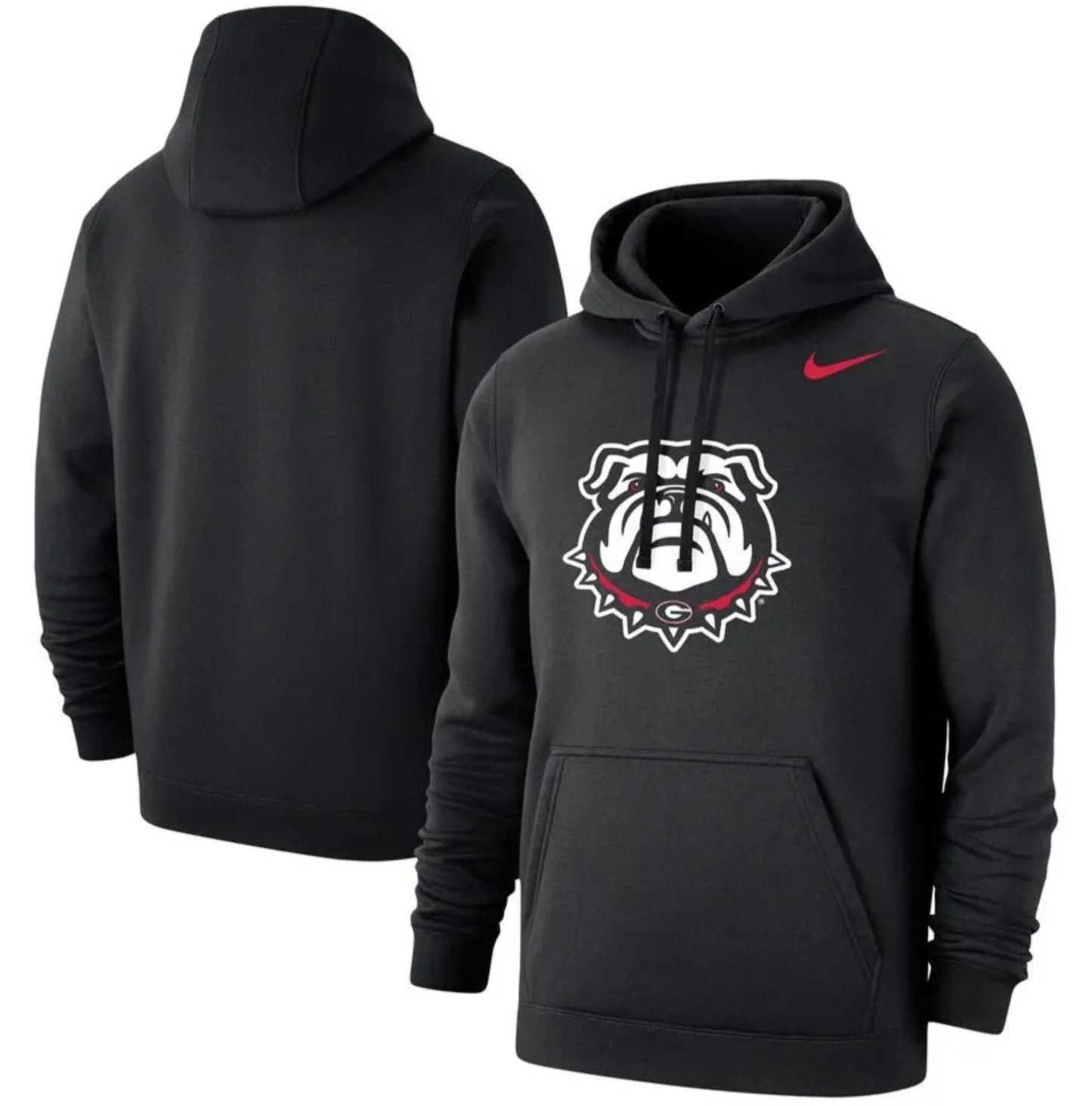 Nike Men's Georgia Bulldogs Black "Bulldog" Club Fleece Hoodie