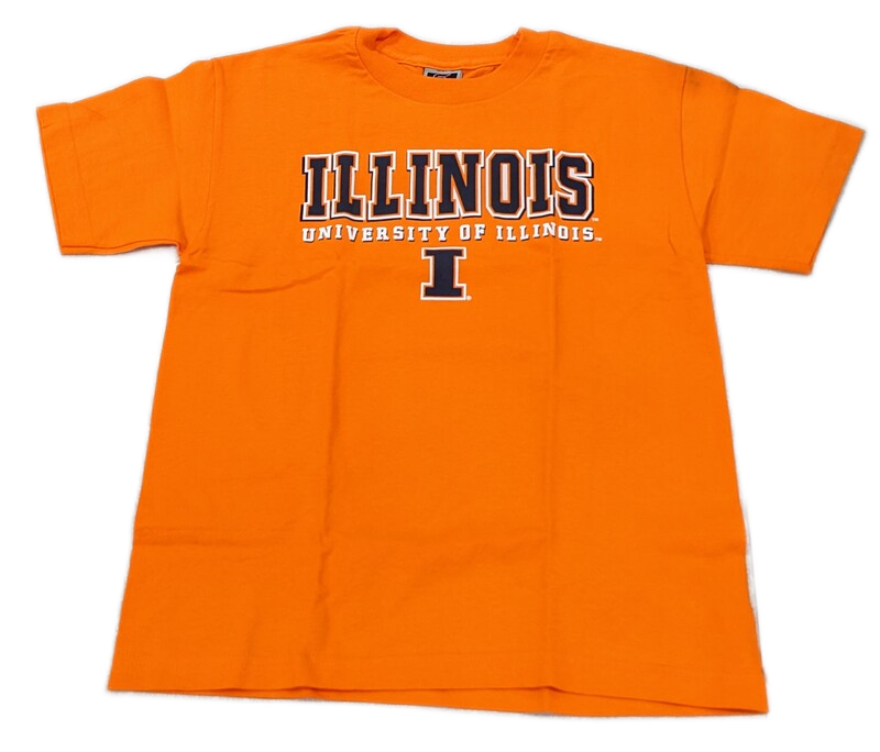 Illinois Fighting Illini Orange Colosseum NCAA Youth T-Shirt