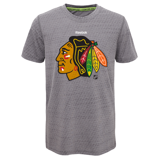 Youth Chicago Blackhawks TNT Fashion Center Ice Speedwick Tee By Reebok