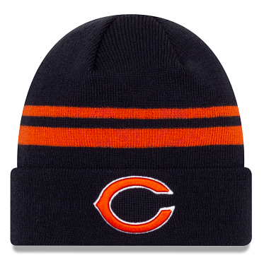 Chicago Bears Navy New Era Knit Classic Cuffed Knit