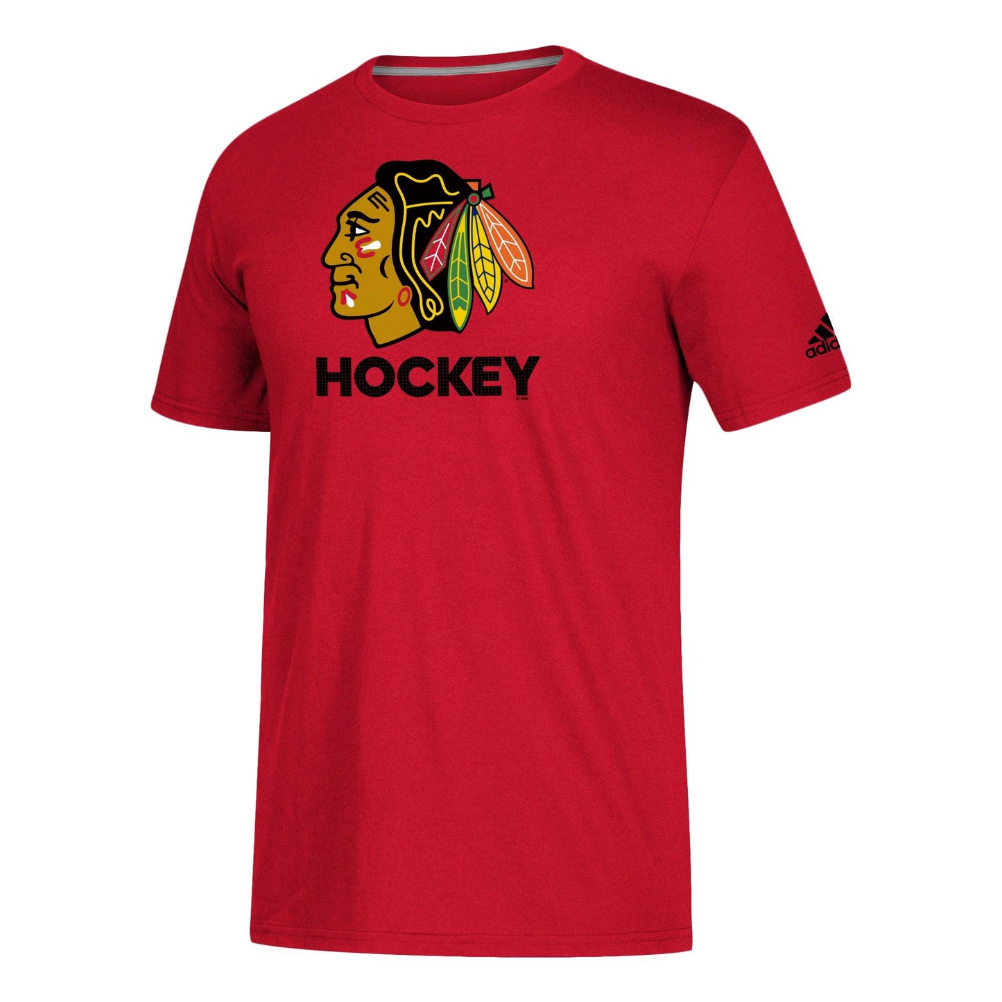 Adidas Men's Chicago Blackhawks Hockey Club Go To Performance Tee