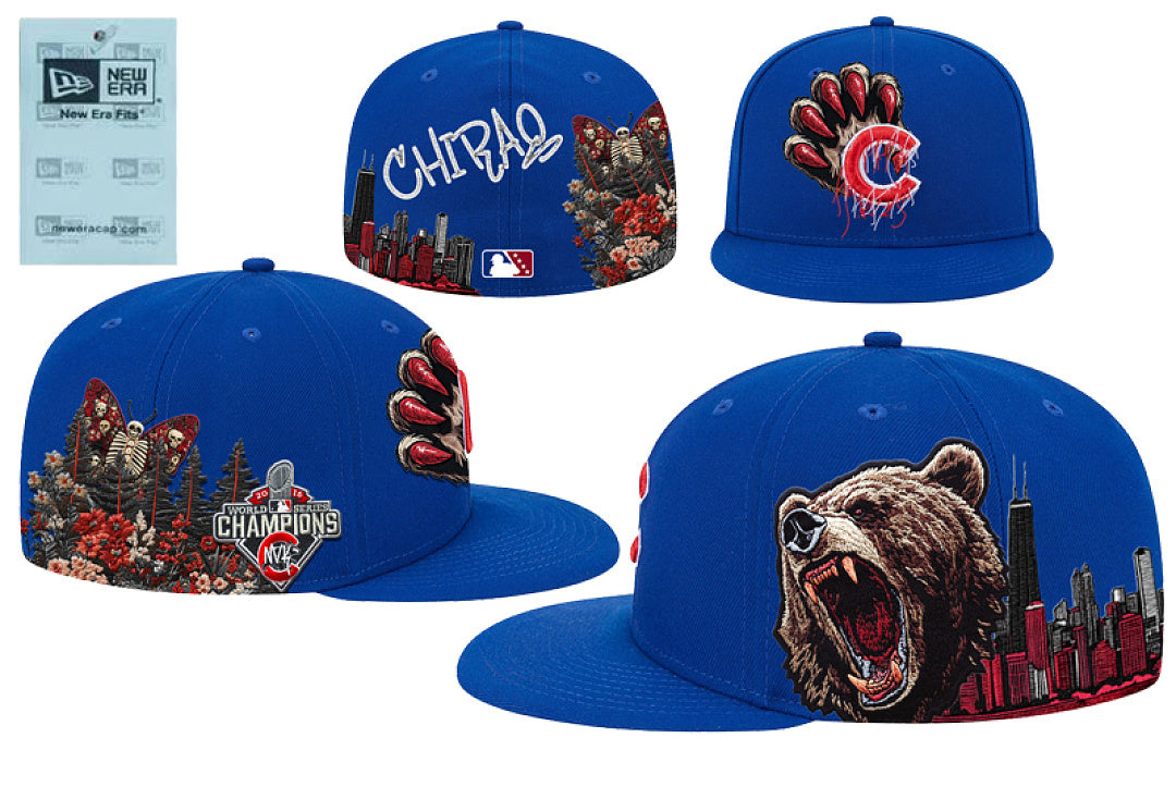 Chicago Cubs CHIRAQ Bear Claw Graphic New Era 59FIFTY Fitted Cap