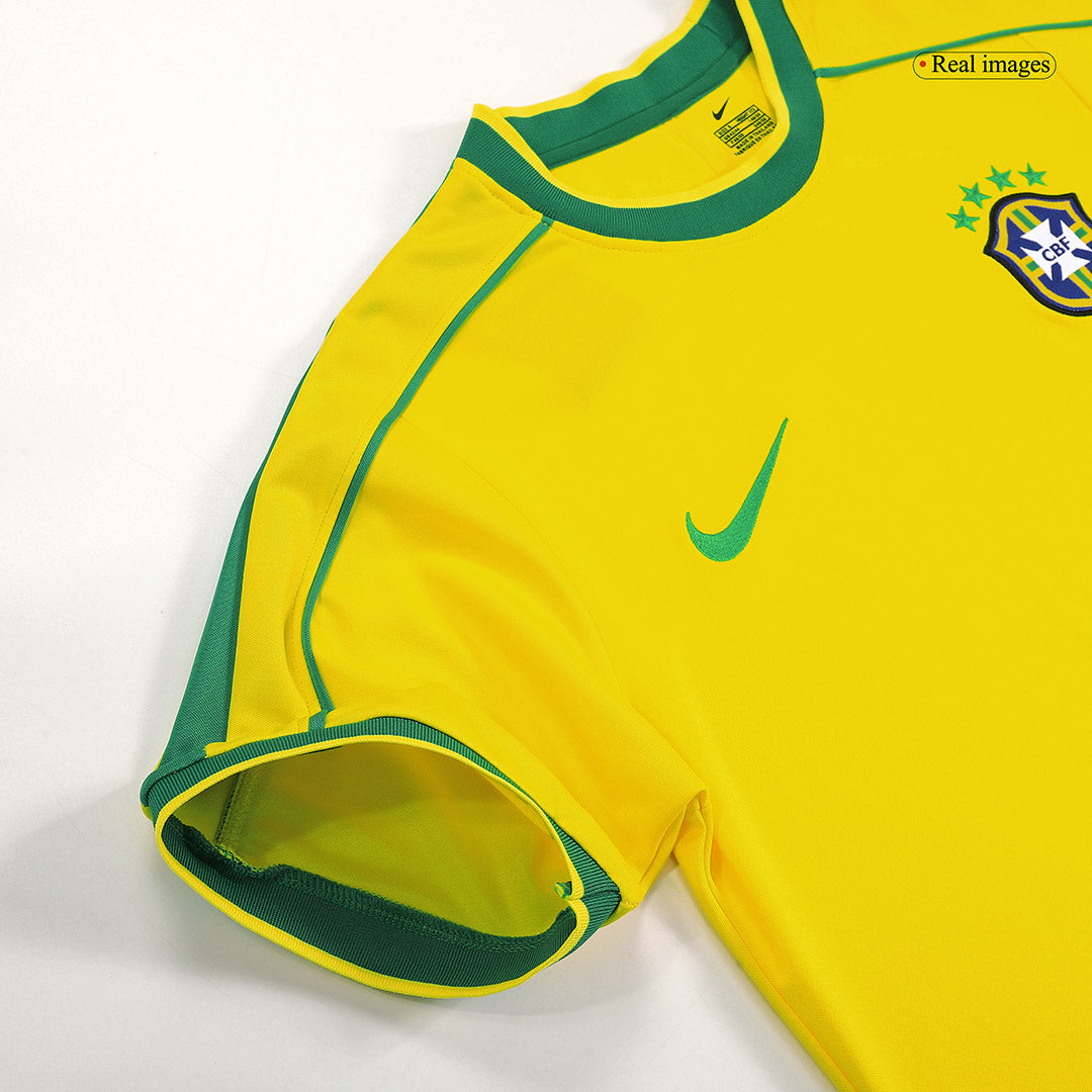 Retro 1998 Brazil Home Football Shirt