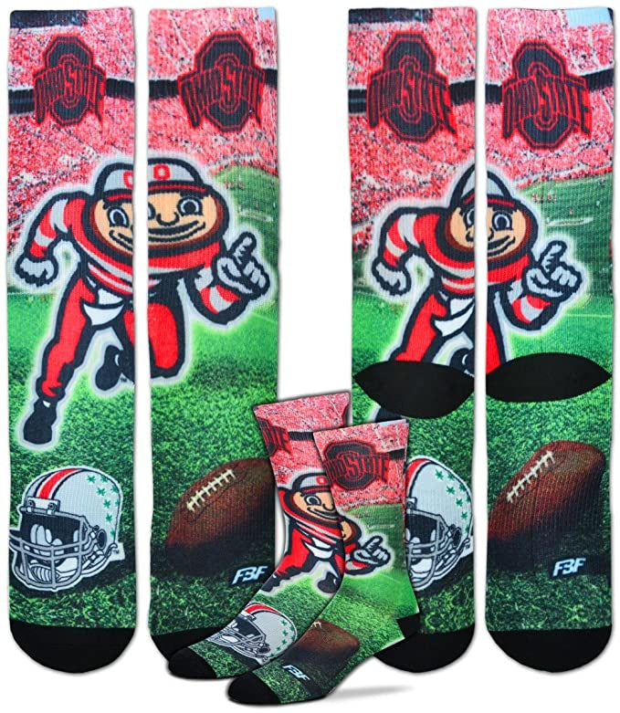 Ohio State Buckeyes Adult NCAA Mascot Socks