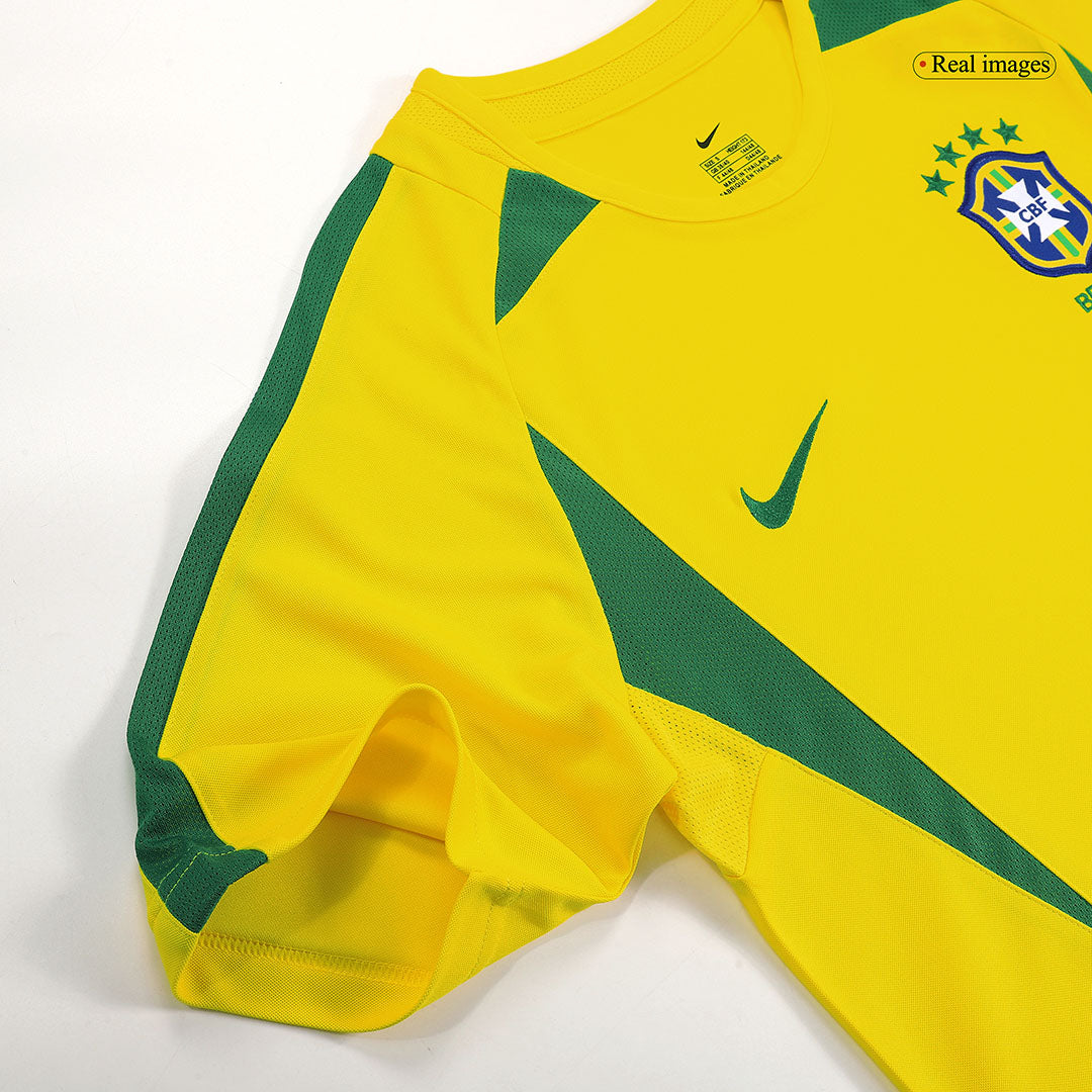 Retro RONALDINHO #11 2002/03 Brazil Home Football Shirt