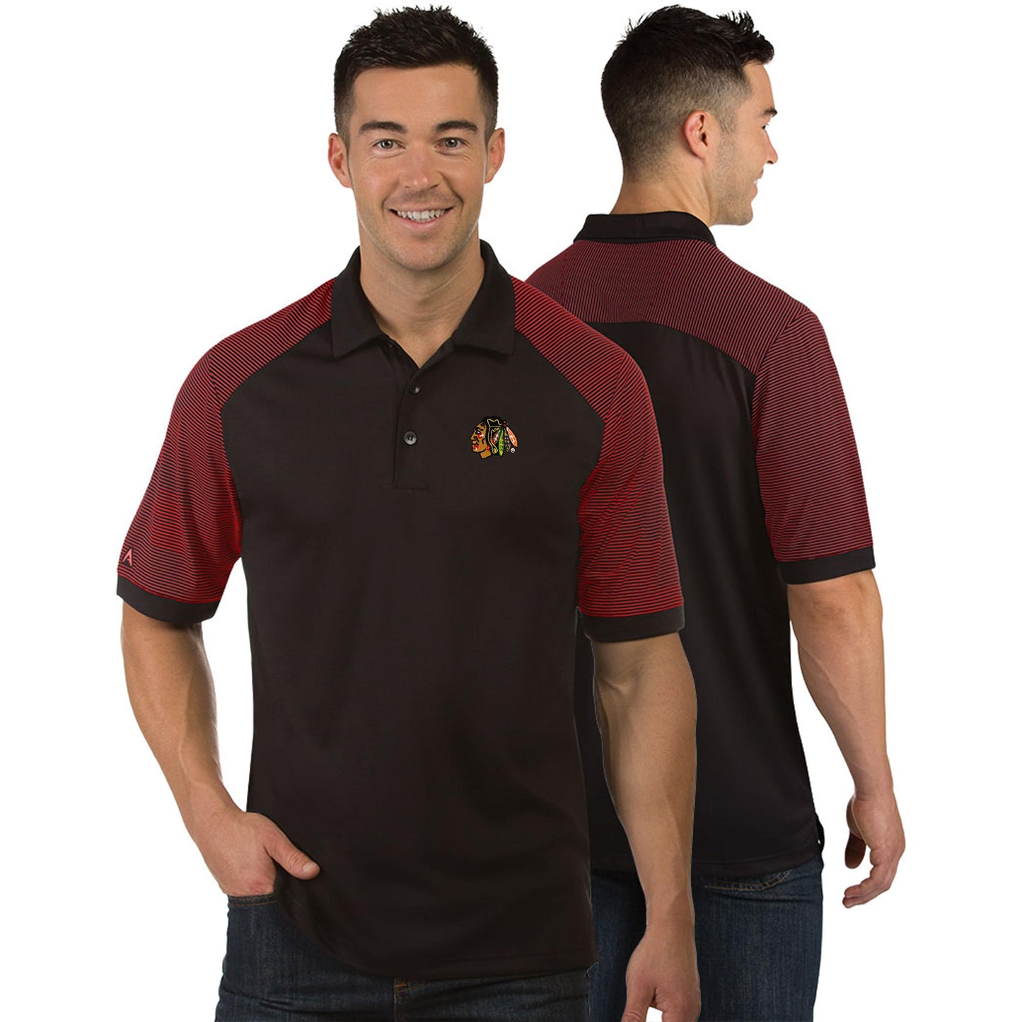 Mens Chicago Blackhawks Engage Polo By Antigua