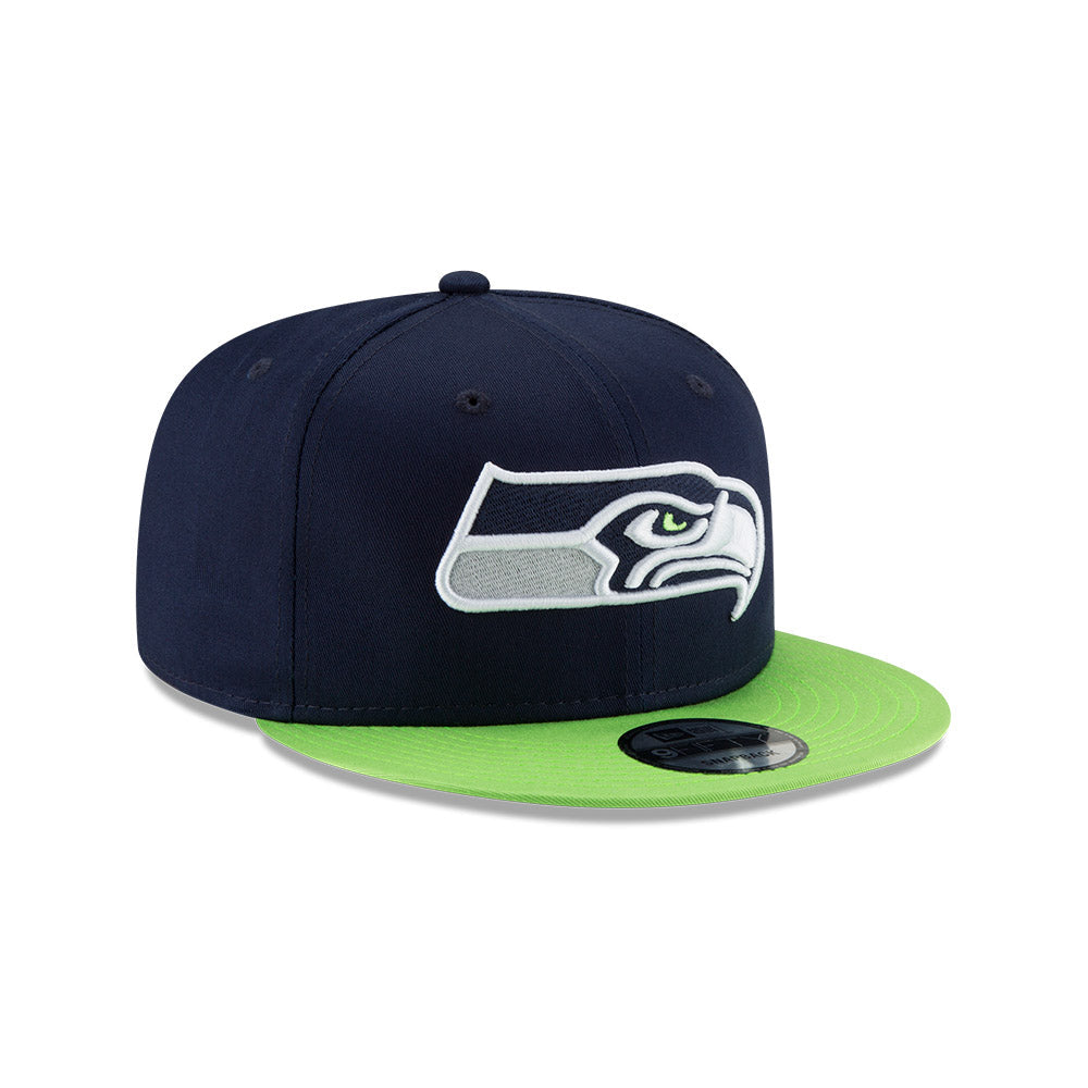 Seattle Seahawks New Era 9FIFTY Navy/Green Snapback Hat