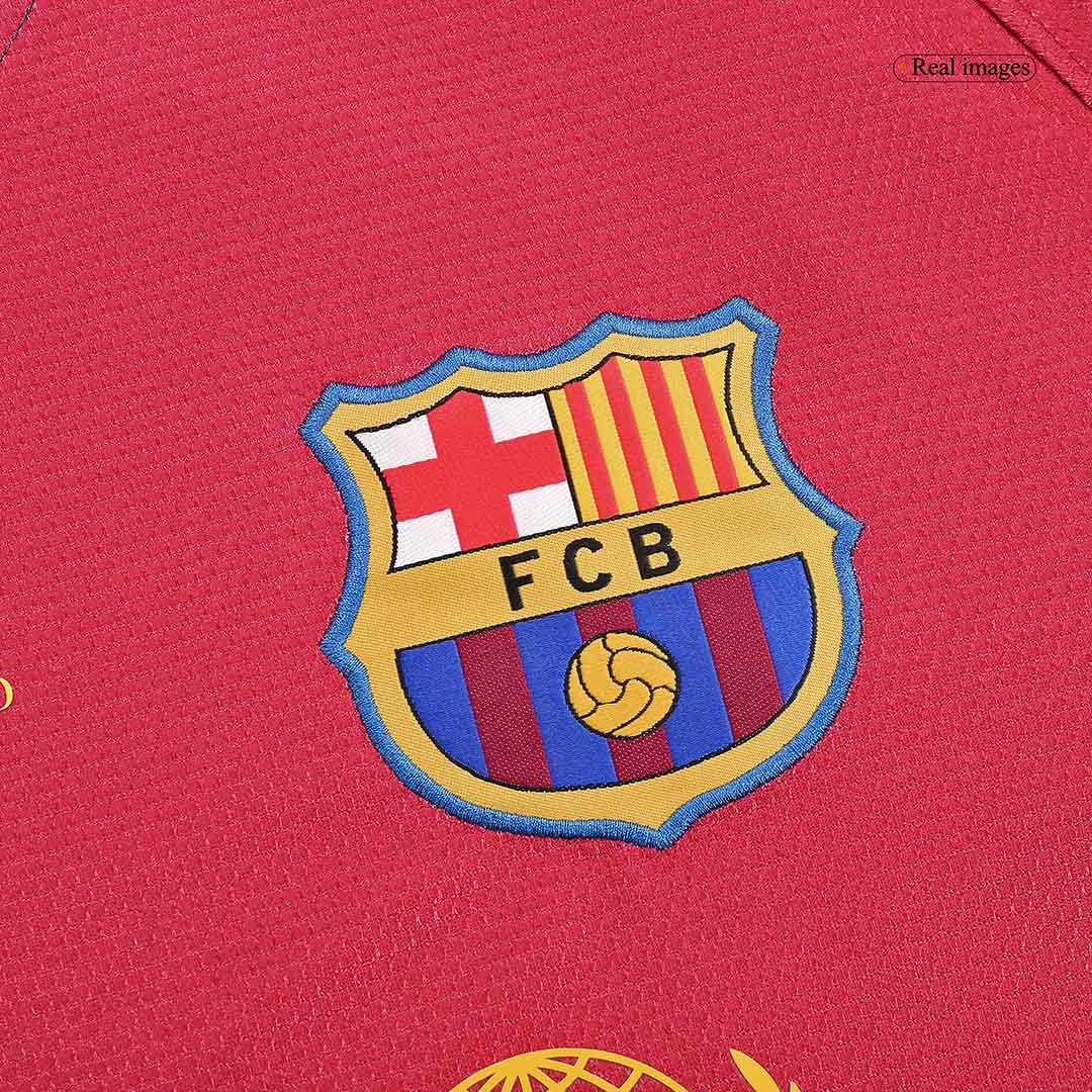Retro MESSI #10 2008/09 Barcelona Home Long Sleeve Football Shirt - UCL Final