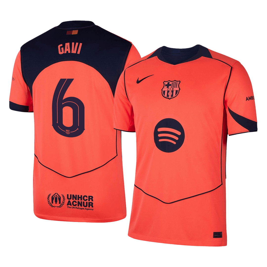 GAVI #6 Barcelona Third Away Football Shirt 2025/26—UCL