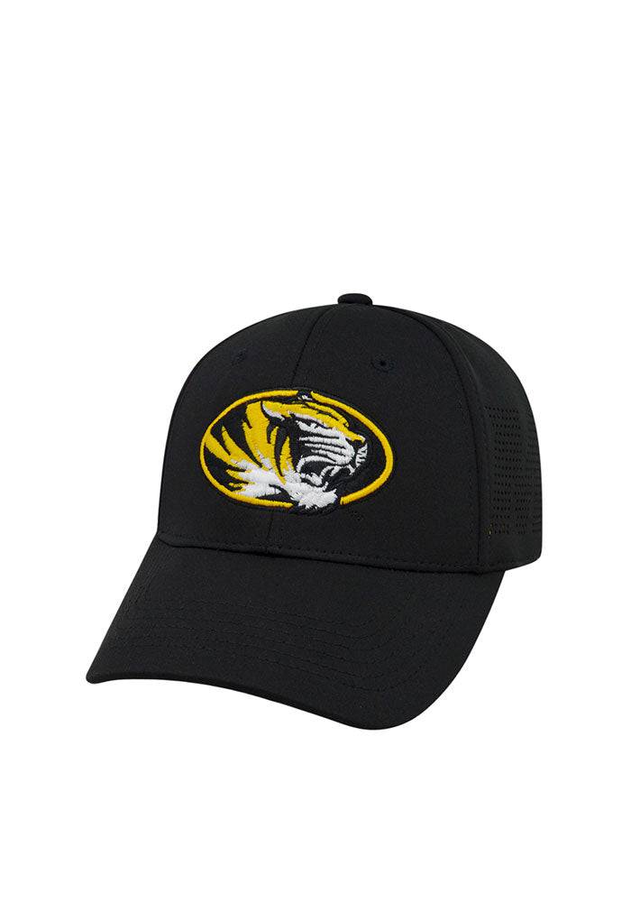 Missouri Tigers NCAA TOW "Rails" Black Stretch Fit Performance One Fit Hat