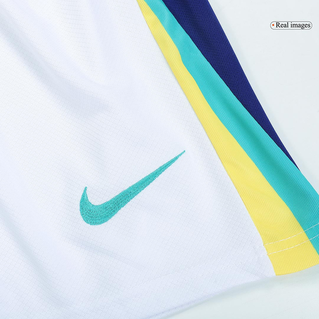 Kid's Brazil Away Football Shirt Kit(Jersey+Shorts+Socks) Copa America 2024