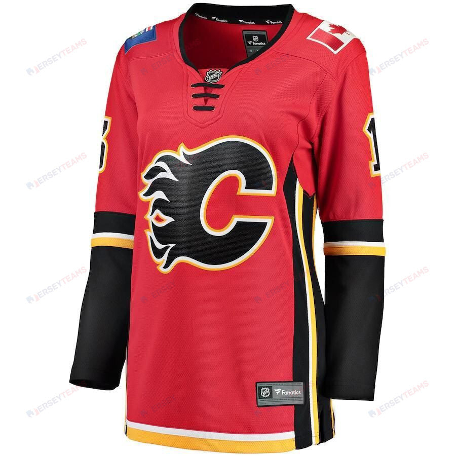 Johnny Gaudreau Calgary Flames Women's Home Breakaway Player Jersey - Red