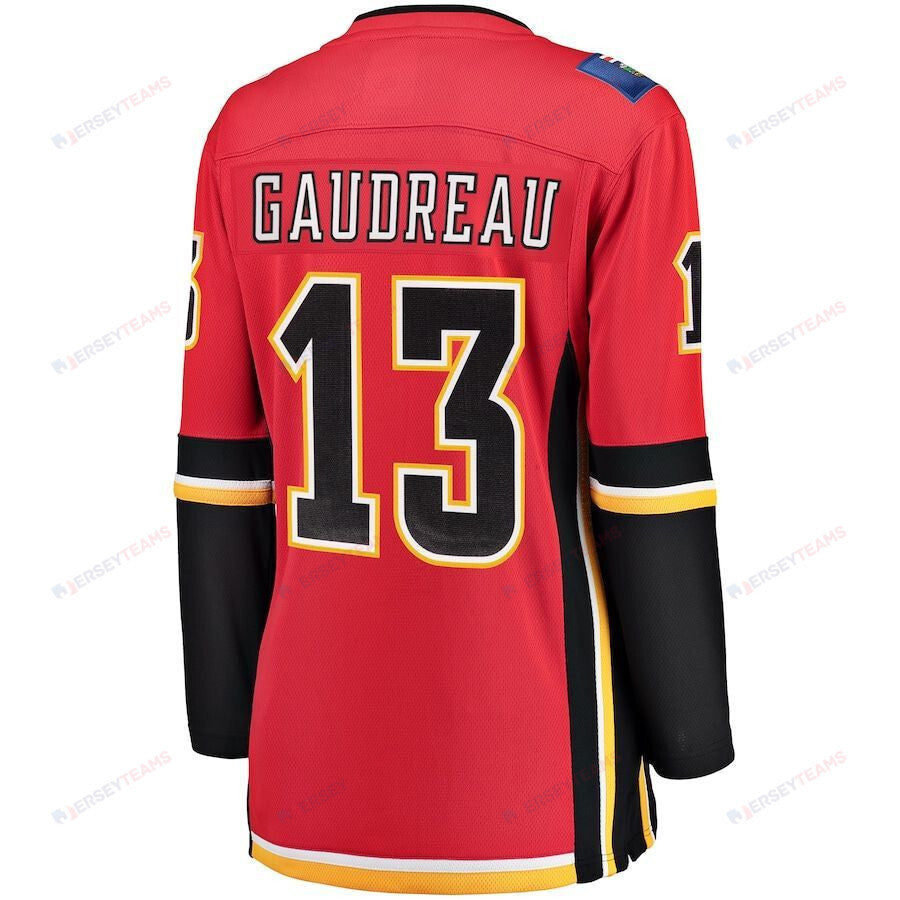 Johnny Gaudreau Calgary Flames Women's Home Breakaway Player Jersey - Red