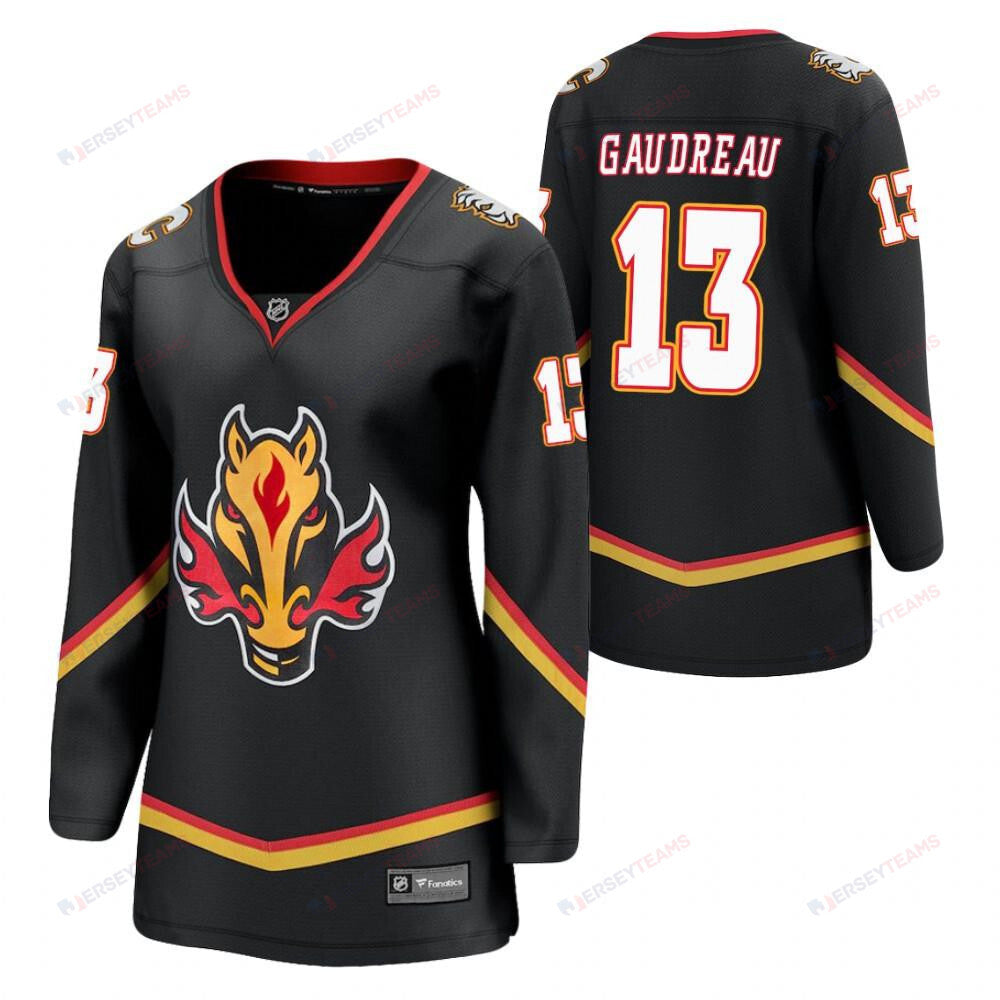 Calgary Flames Johnny Gaudreau 13 2021 Special Edition Jersey Women Black Jersey