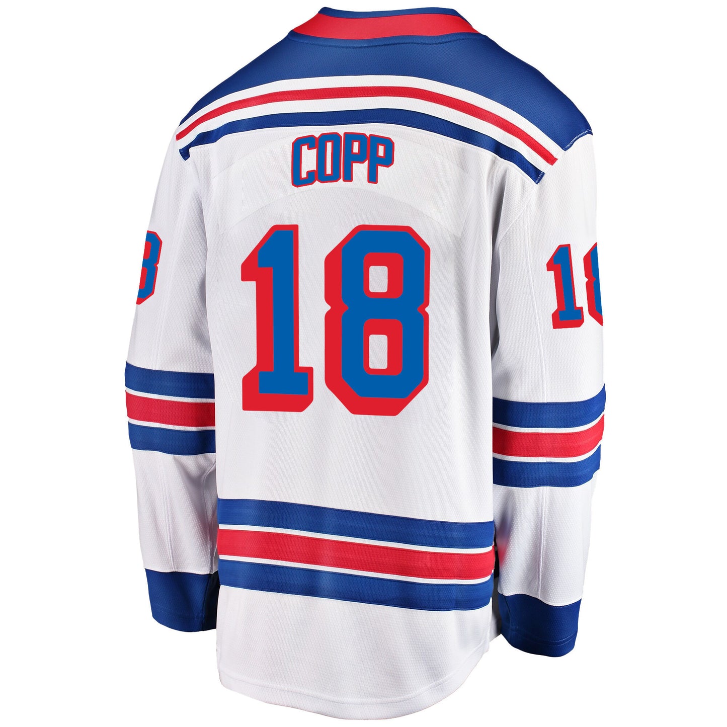New York Rangers Andrew Copp 18 Away 2022 Stanley Cup Final Breakaway Men Jersey - White