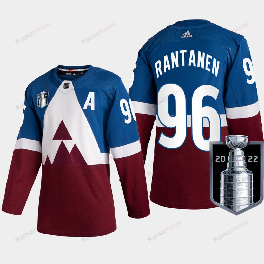 Colorado Avalanche Mikko Rantanen 96 2022 Western Champs Burgundy Jersey Stadium Series