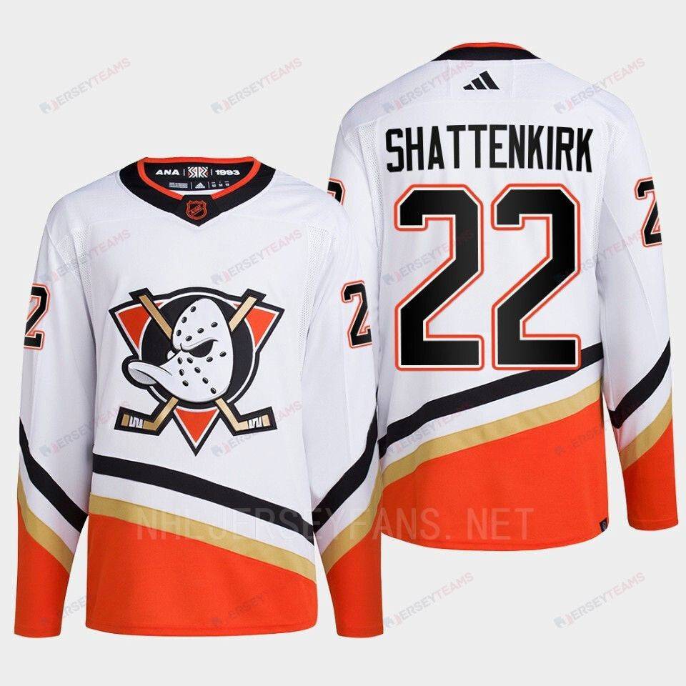 Anaheim Ducks 2022 Reverse Retro 2.0 Kevin Shattenkirk 22 White Primegreen Jersey Men's