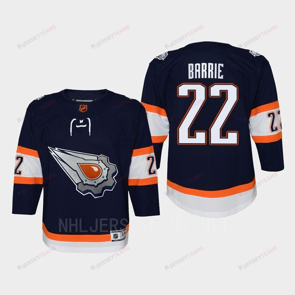 Youth Edmonton Oilers Tyson Barrie 22 Special Edition 2.0 Retro Jersey Navy