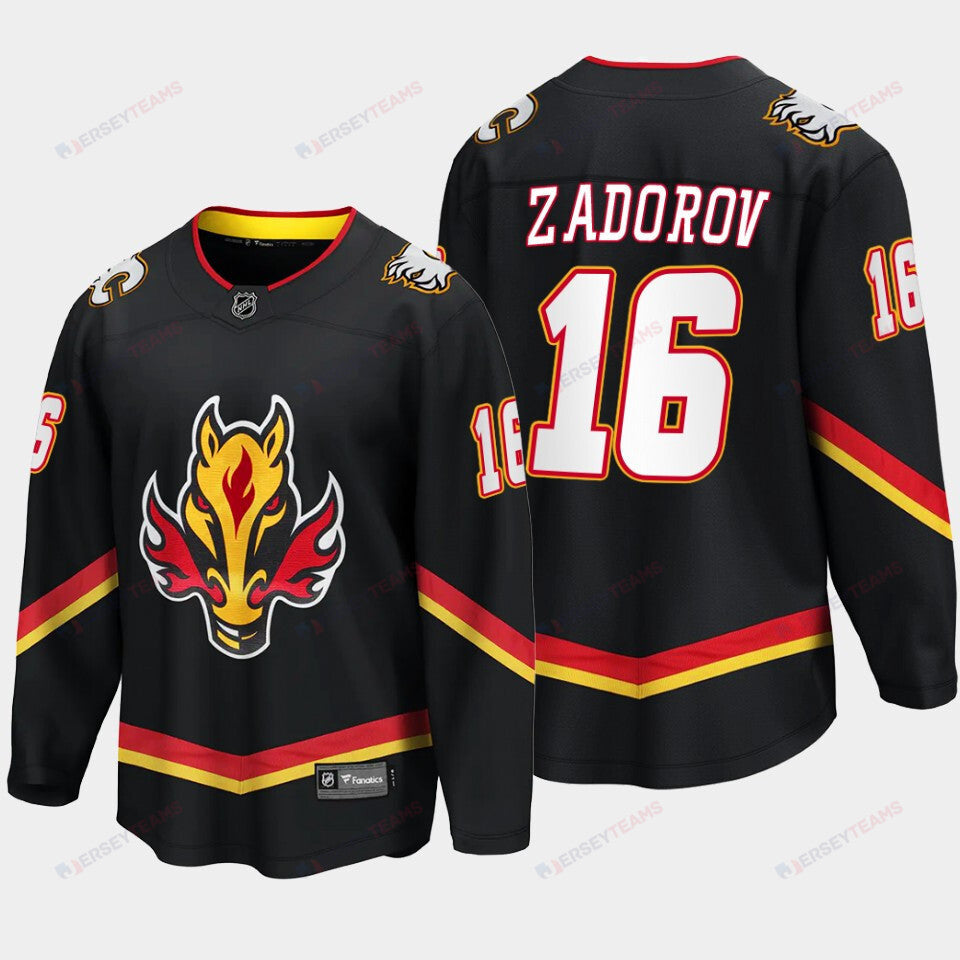 Calgary Flames Nikita Zadorov 16 Alternate Black Jersey Breakaway Player