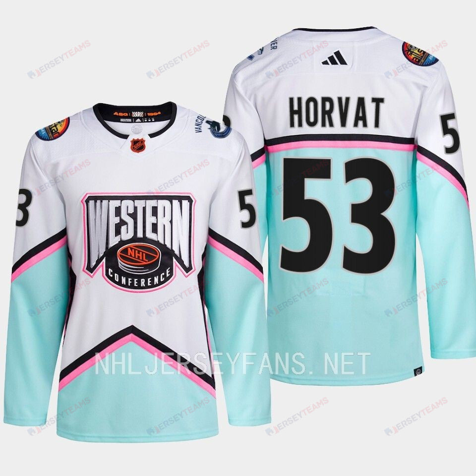 Bo Horvat 53 Vancouver Canucks 2023 All-Star Game Jersey White Equipment