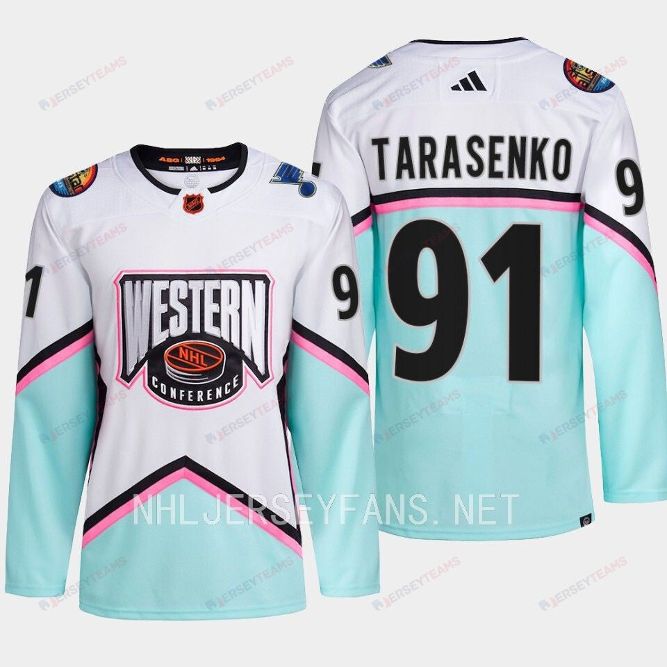 Vladimir Tarasenko 91 St. Louis Blues 2023 All-Star Game Jersey White Equipment