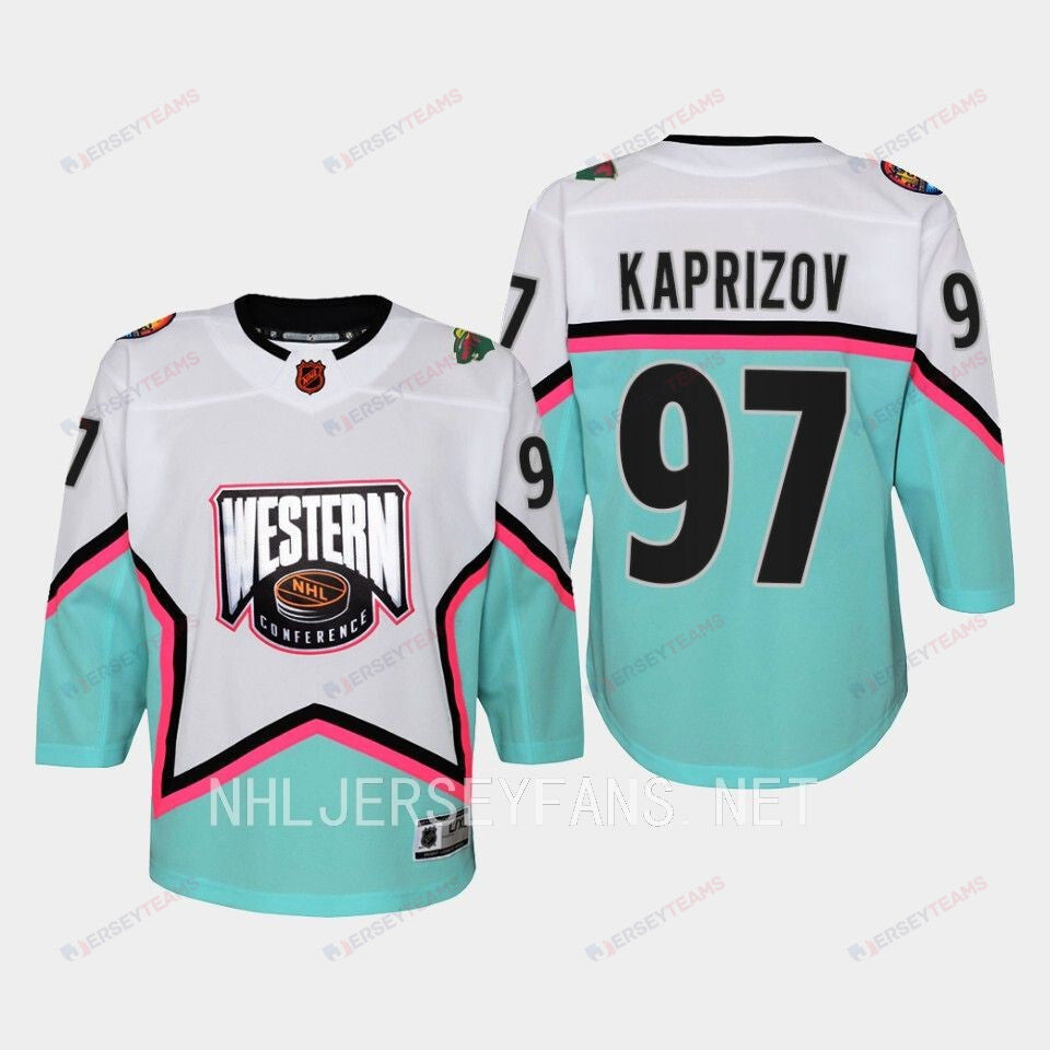 Kirill Kaprizov 97 Minnesota Wild 2023 All-Star Game Jersey White Equipment
