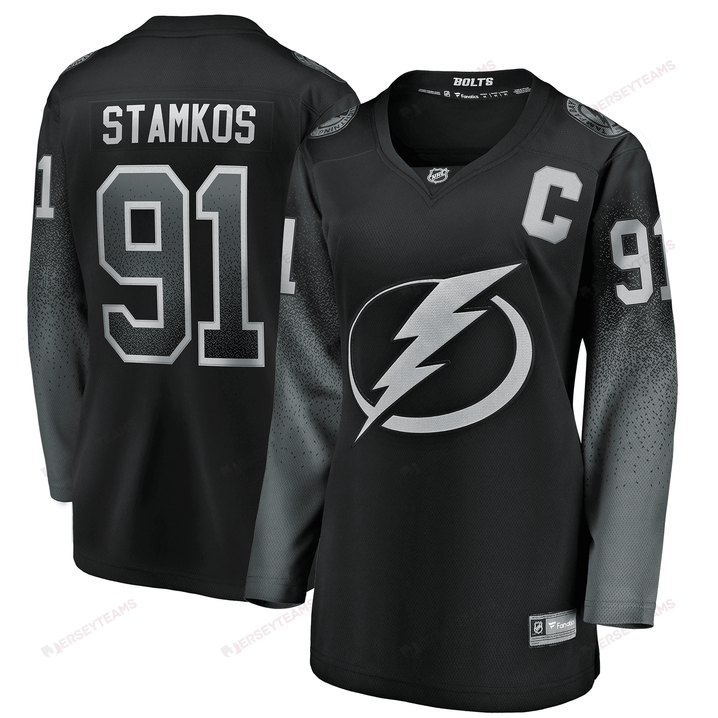 Steven Stamkos Tampa Bay Lightning Women's Alternate Breakaway Player Jersey - Black Jersey