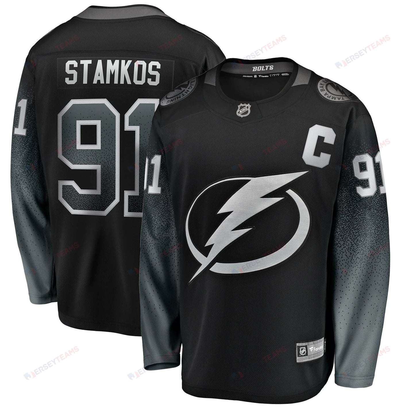 Men's Tampa Bay Lightning Steven Stamkos Black Alternate Breakaway Player Jersey
