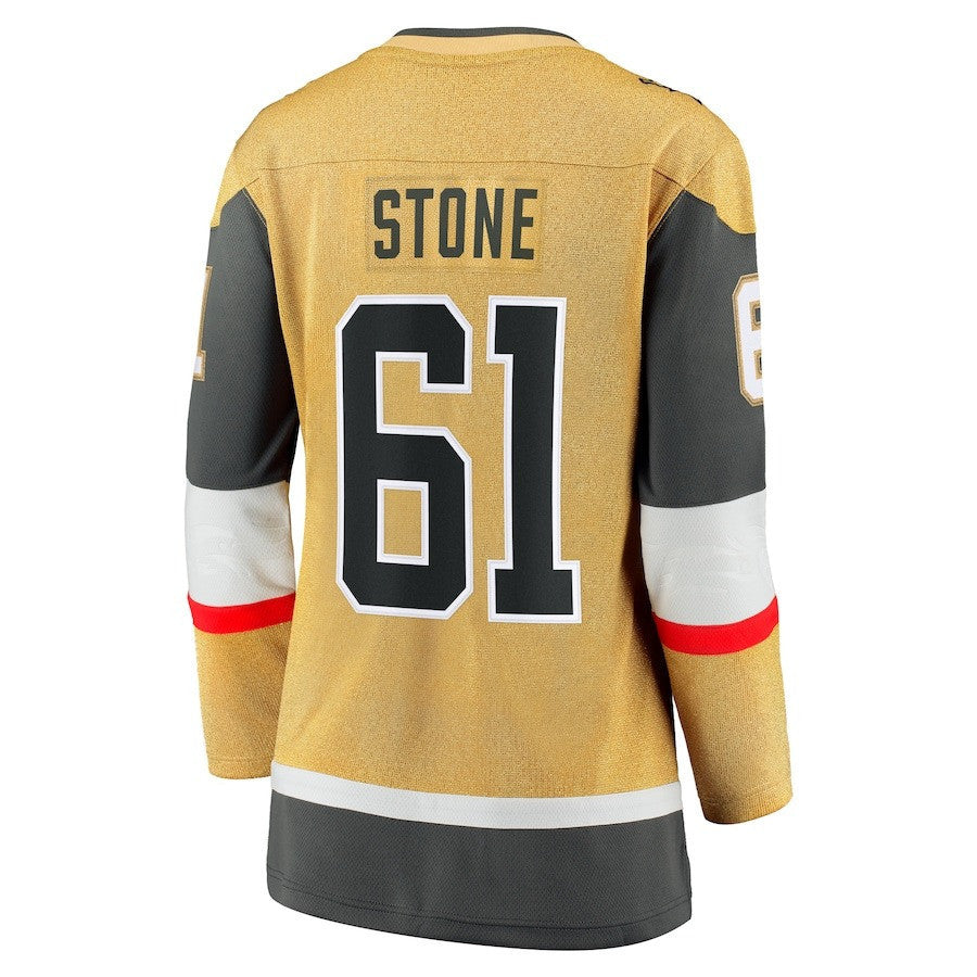Mark Stone 61 Vegas Golden Knights Women's 2023 Stanley Cup Final Home Breakaway Player Jersey - Gold