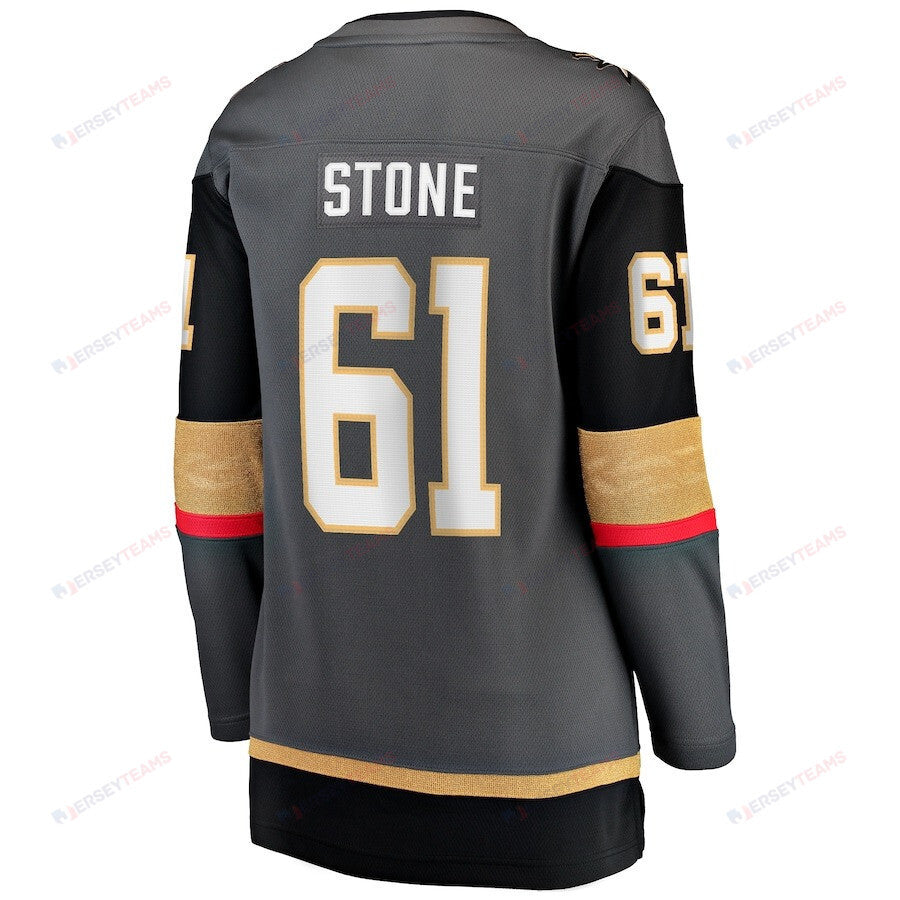 Mark Stone 61 Vegas Golden Knights Women's 2023 Stanley Cup Champions Alternate Breakaway Jersey - Black