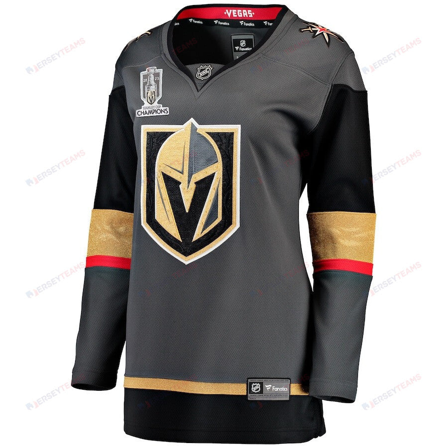 Vegas Golden Knights 2023 Stanley Cup Champions Alternate Breakaway Women Jersey - Black
