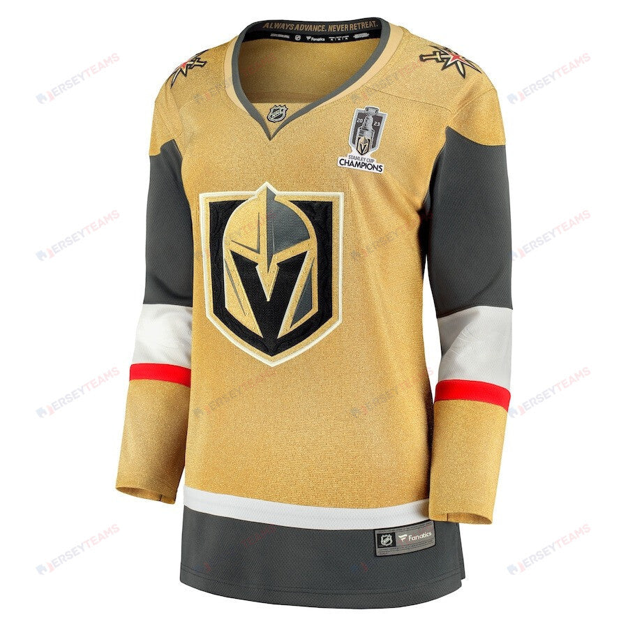 Vegas Golden Knights 2023 Stanley Cup Champions Home Breakaway Women Jersey - Gold