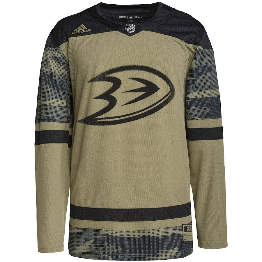 Anaheim Ducks Military Appreciation Team Custom Practice Jersey - Camo