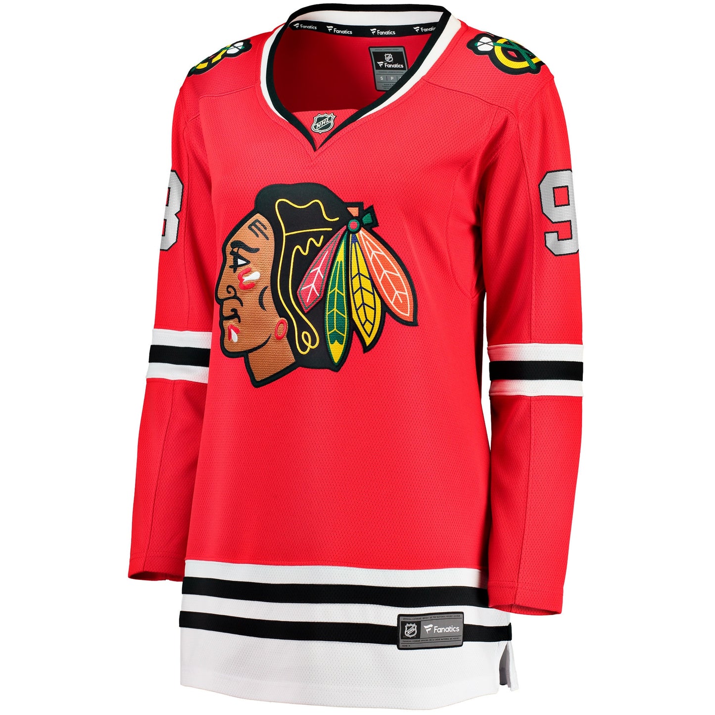 Connor Bedard 98 Chicago Blackhawks Women's 2023 Draft Home Breakaway Jersey - Red
