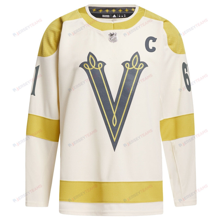 Mark Stone 61 Vegas Golden Knights 2024 NHL Winter Classic Primegreen Men Jersey - Cream