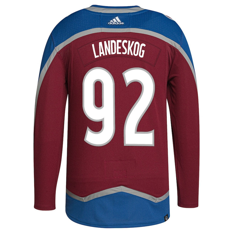 Gabriel Landeskog 92 Colorado Avalanche Primegreen Men Jersey - Burgundy