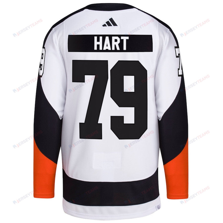 Carter Hart 79 Philadelphia Flyers Reverse Retro 2.0 Men Jersey - White