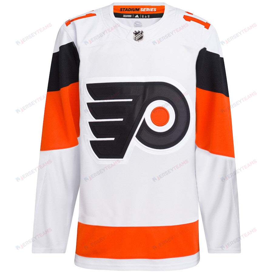 Travis Konecny 11 Philadelphia Flyers 2024 Stadium Series Primegreen Men Jersey - White