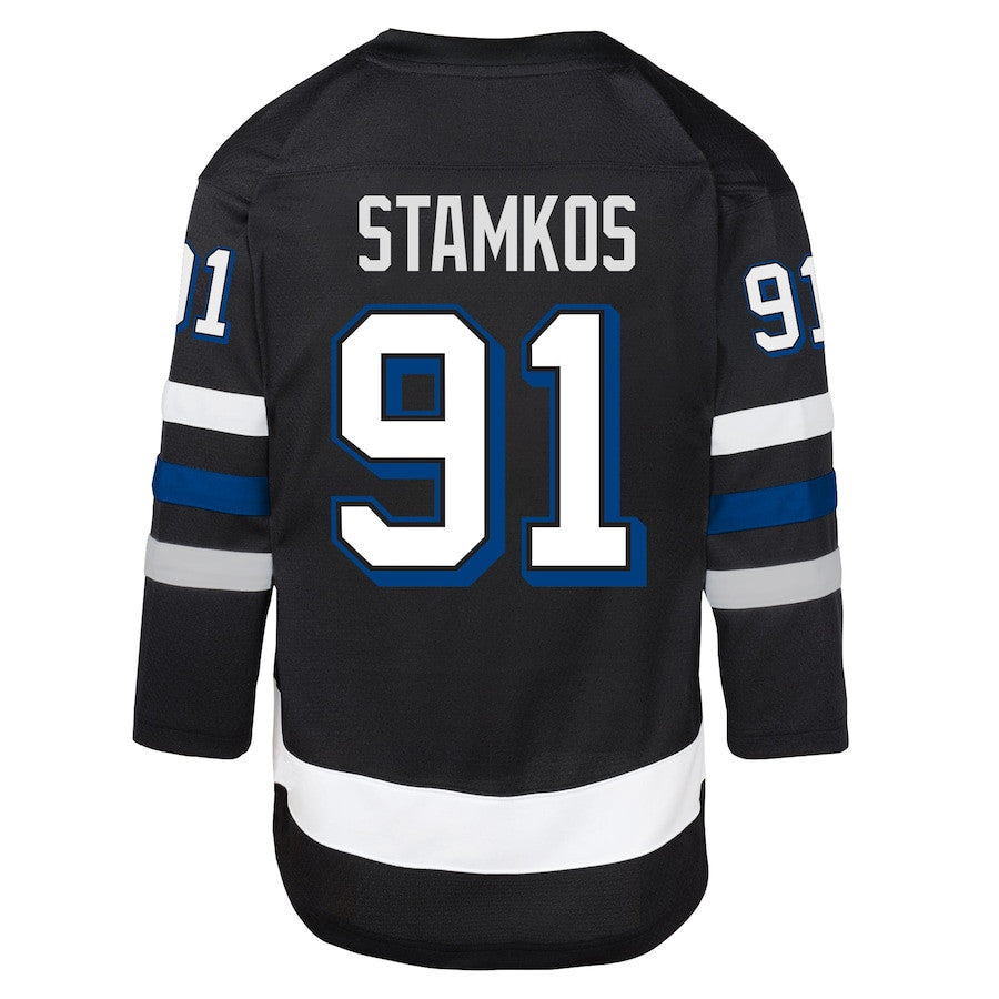 Steven Stamkos 91 Tampa Bay Lightning Alternate YOUTH Jersey - Black
