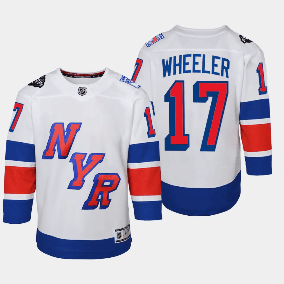Blake Wheeler 17 New York Rangers 2024 NHL YOUTH Stadium Series Jersey - White