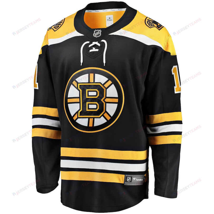 Jeremy Swayman 1 Boston Bruins Home Breakaway Jersey - Black