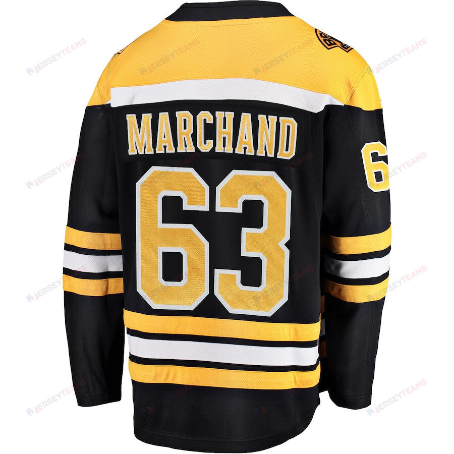 Brad Marchand 63 Boston Bruins Home Breakaway Jersey - Black