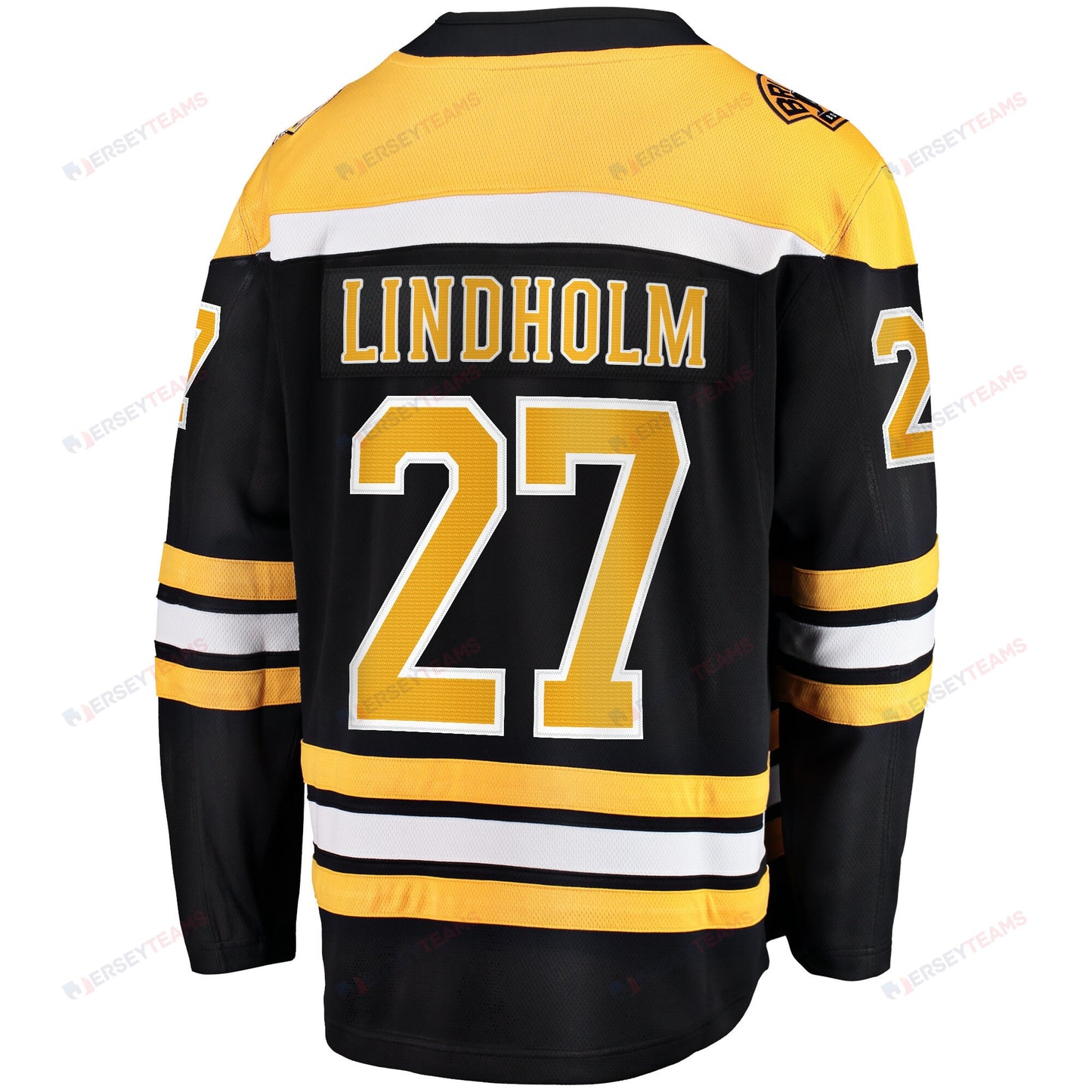 Hampus Lindholm 27 Boston Bruins Home Breakaway Jersey - Men, Black