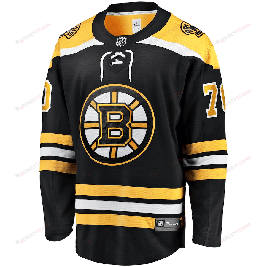 Jesper Boqvist 70 Boston Bruins Breakaway Home Jersey - Men, Black