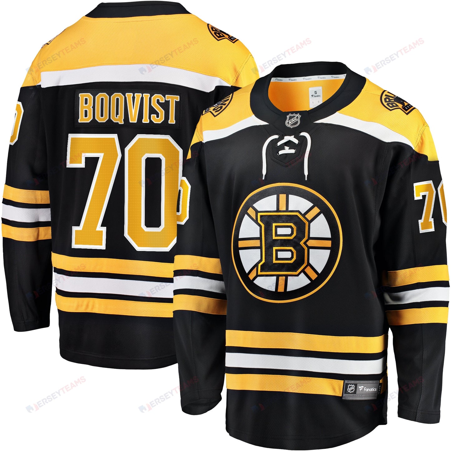 Jesper Boqvist 70 Boston Bruins Breakaway Home Jersey - Men, Black